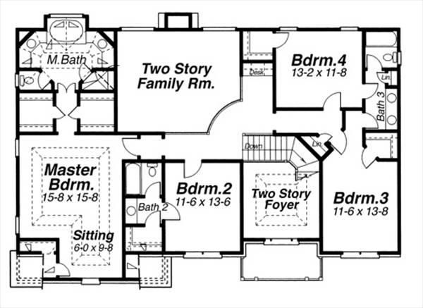 Second Floor image of AZALEA-A House Plan